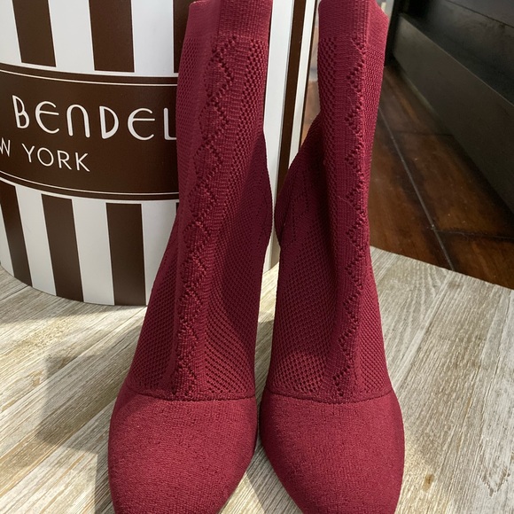 Burgundy Booties-Sold - Picture 2 of 3